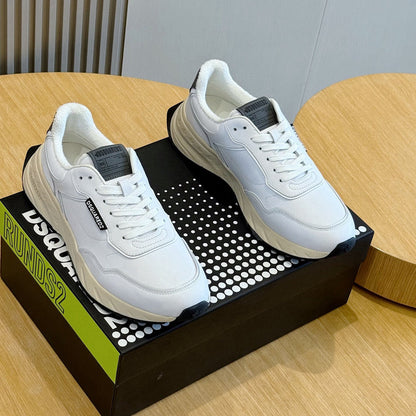 DSQ2 Men's shoe Leather sneakers