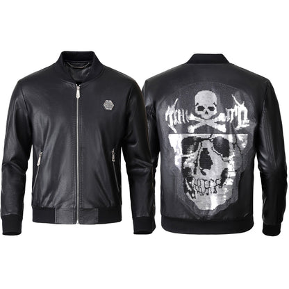 PLElN LOGO Cowhide Jacket