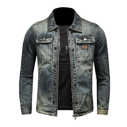 SOLO-DSQ2 25ss Distressed Denim Jacket