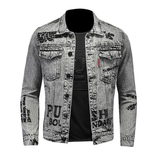 SOLO-DSQ2 Distressed Denim Jacket