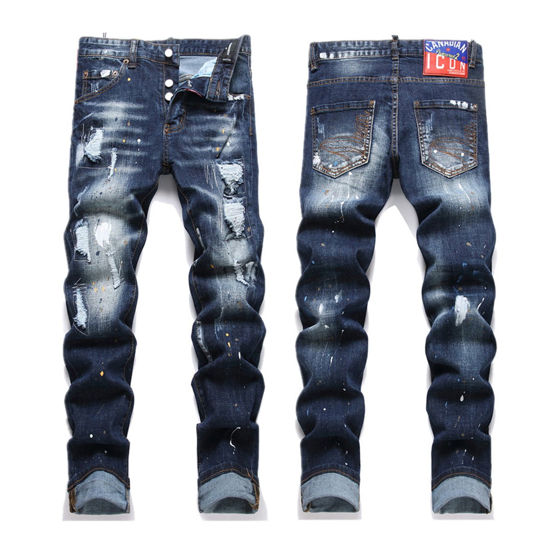 SOLO-DSQ2 25ss Ripped Jeans