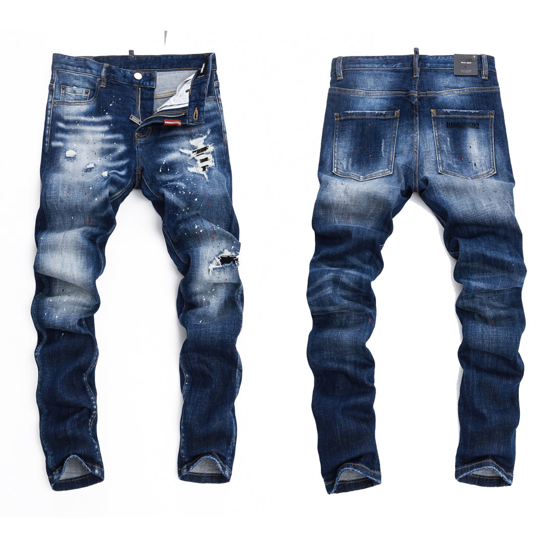 SOLO-DSQ2 25ss Ripped Jeans