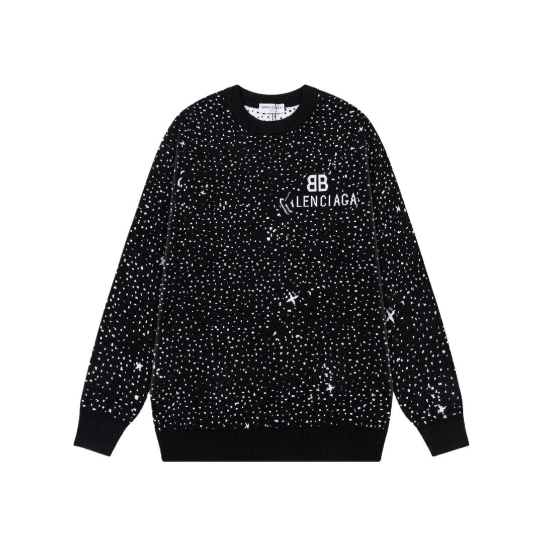 2025ss Man Graffiti Wool Sweater