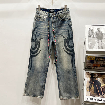 2025SS New Graffiti  Jeans