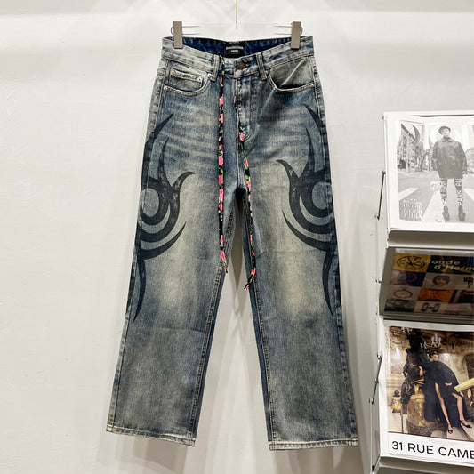 2025SS New Graffiti  Jeans