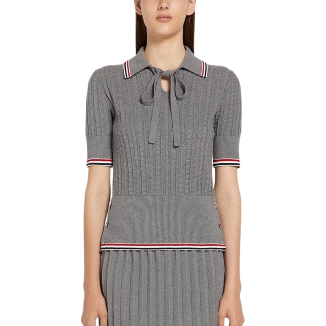 THOM  Women stripe POLO shirt