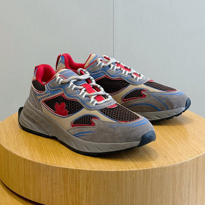 DSQ2 Men's shoe Leather sneakers