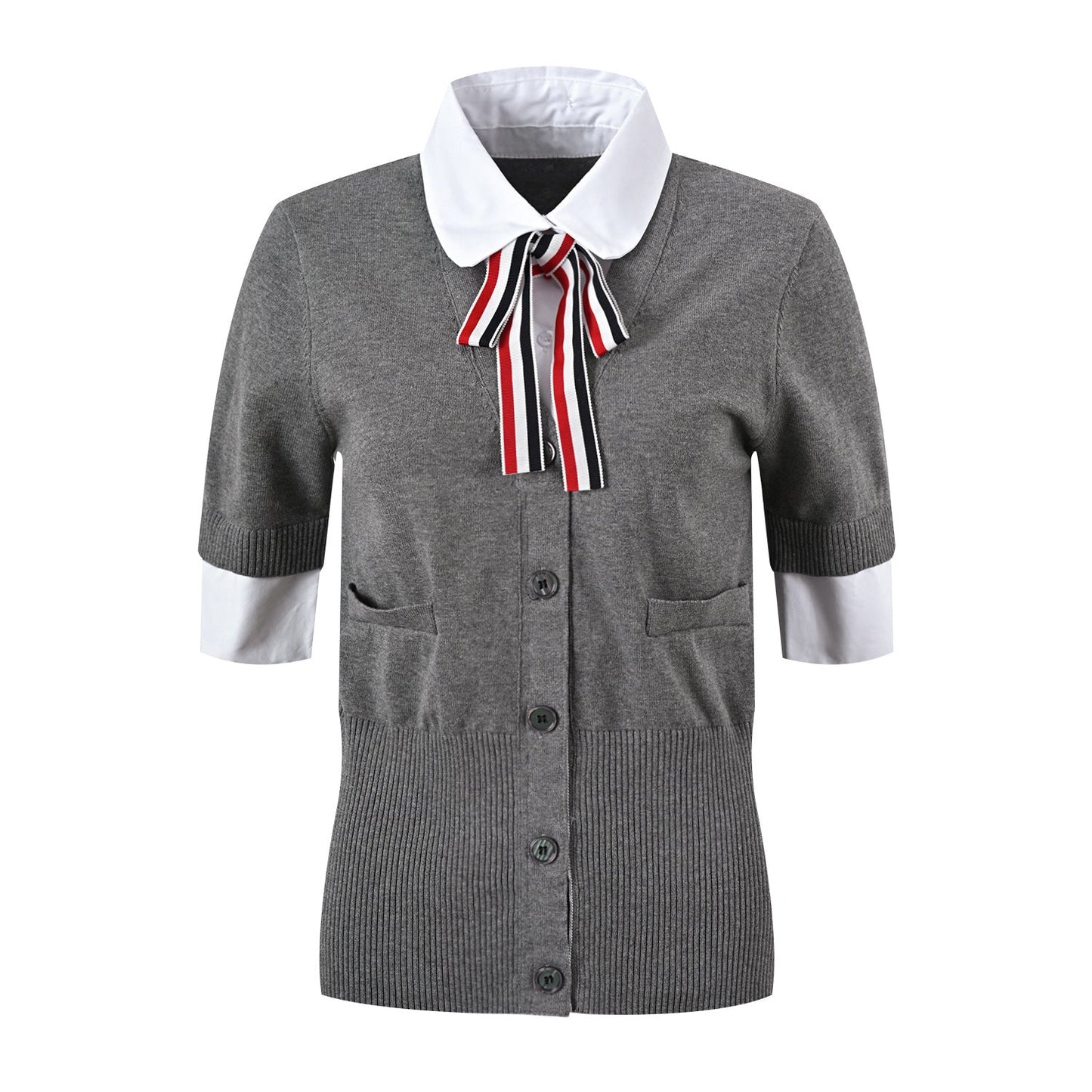 THOM  Women Ribbon POLO shirt