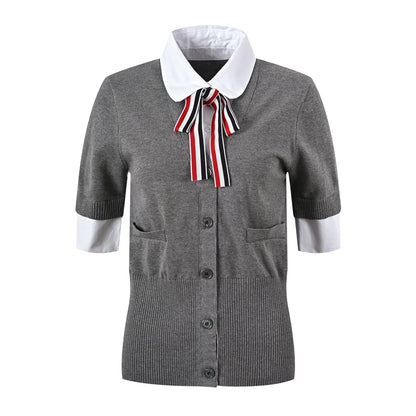 THOM  Women Ribbon POLO shirt