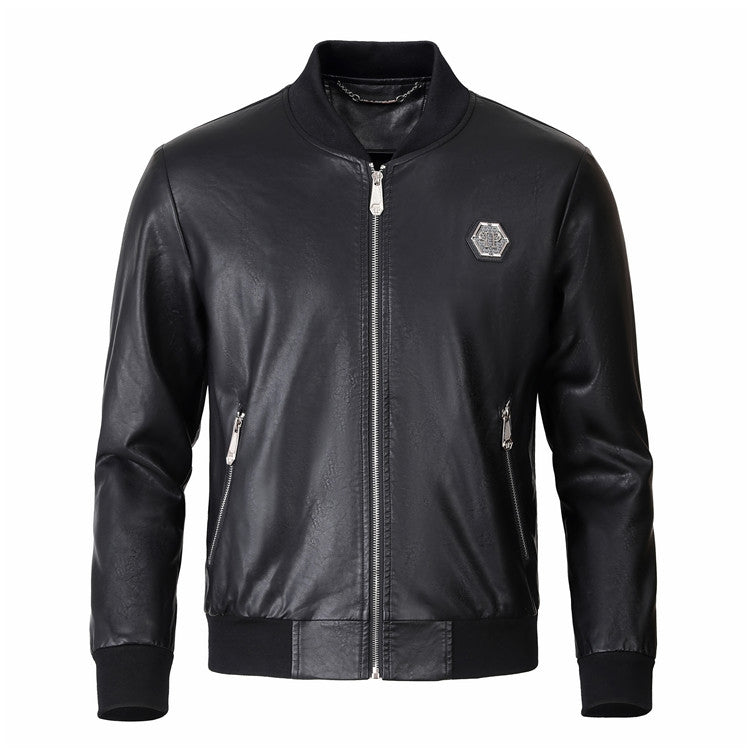PLElN LOGO Cowhide Jacket