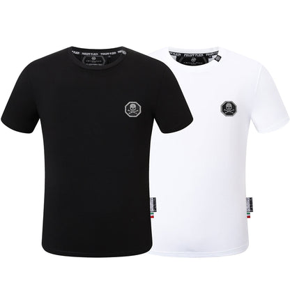 PLElN Hot stamping Skull T-shirt