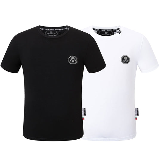 PLElN Hot stamping Skull T-shirt