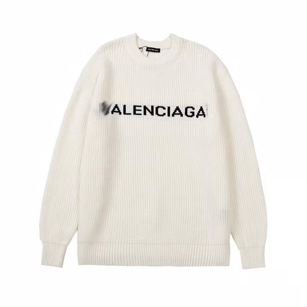 2025ss LOGO  White Knitwear