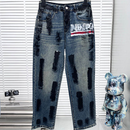2025SS Loose Graffiti Man Jeans
