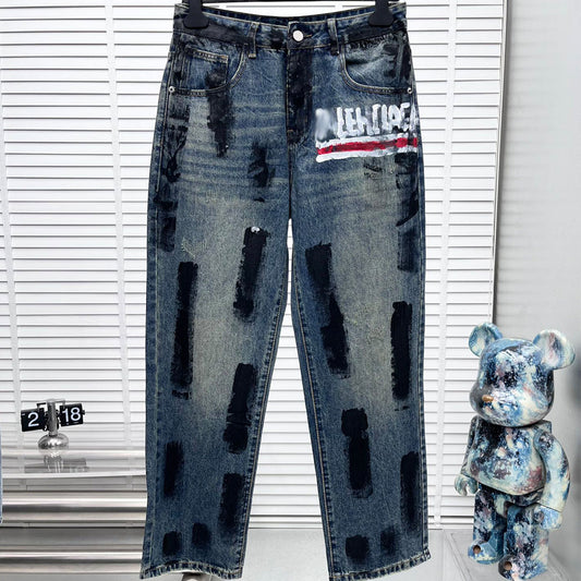 2025SS Loose Graffiti Man Jeans