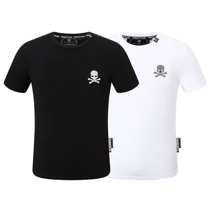 PLElN Hot stamping Skull T-shirt