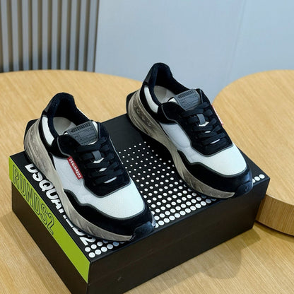 DSQ2 2026 Men's shoe Leather sneakers