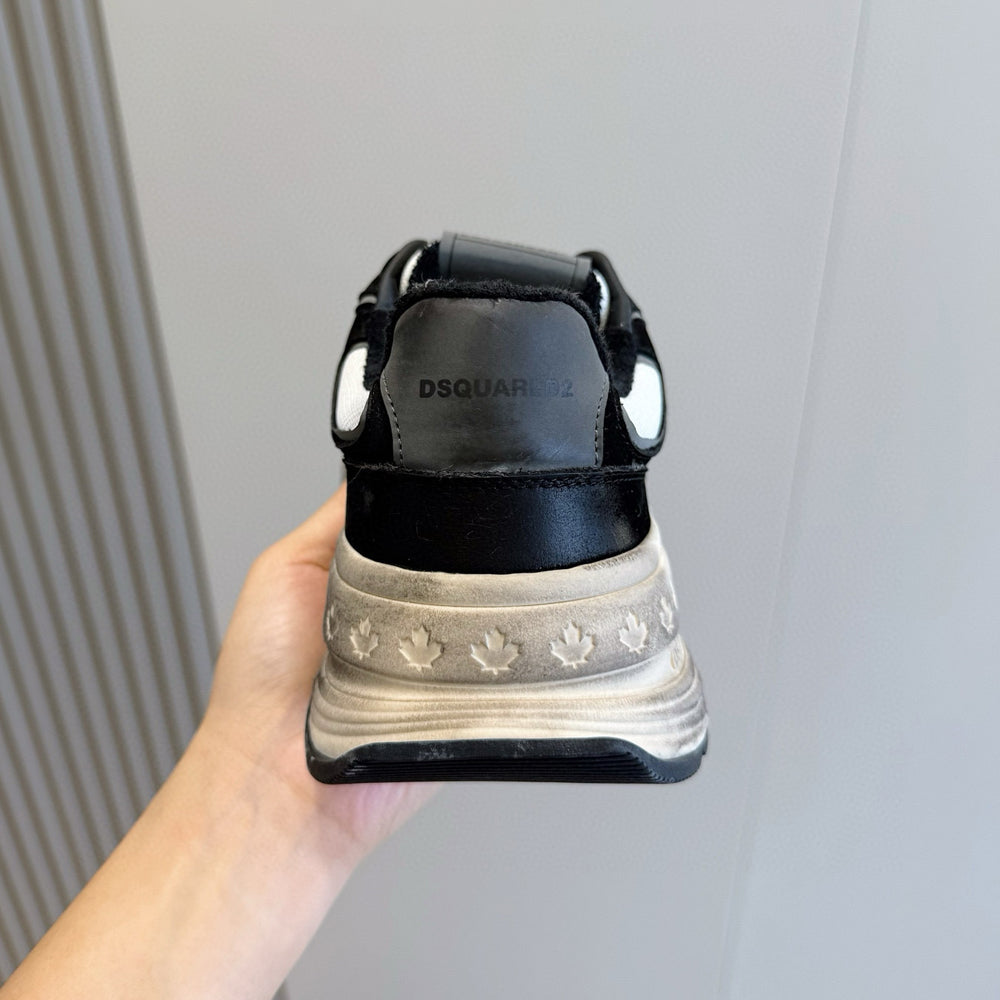 DSQ2 2026 Men's shoe Leather sneakers