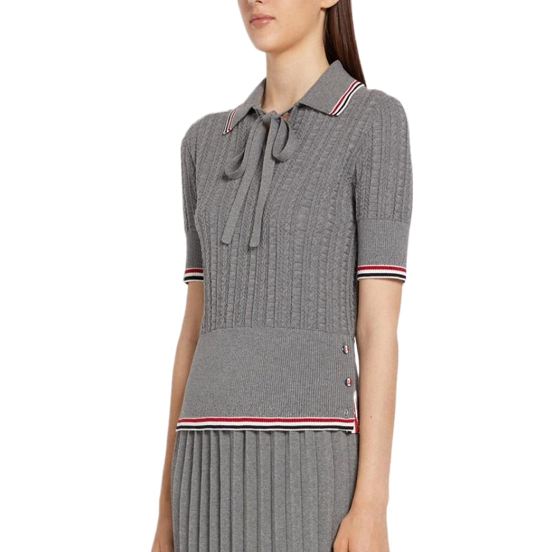 THOM  Women stripe POLO shirt