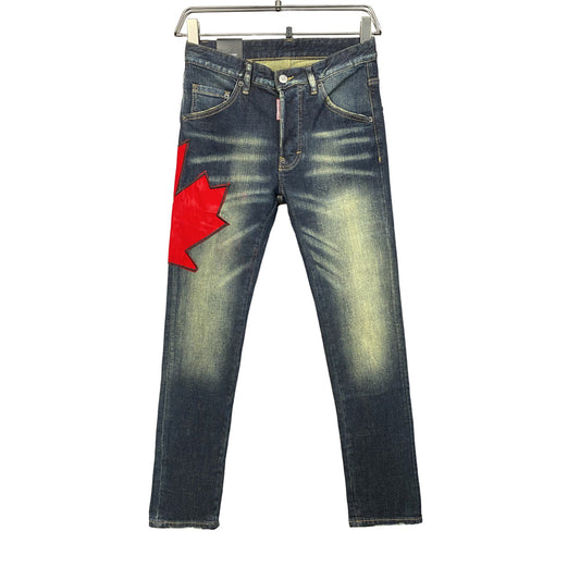 SOLO-DSQ2 Blue Graffiti Jeans