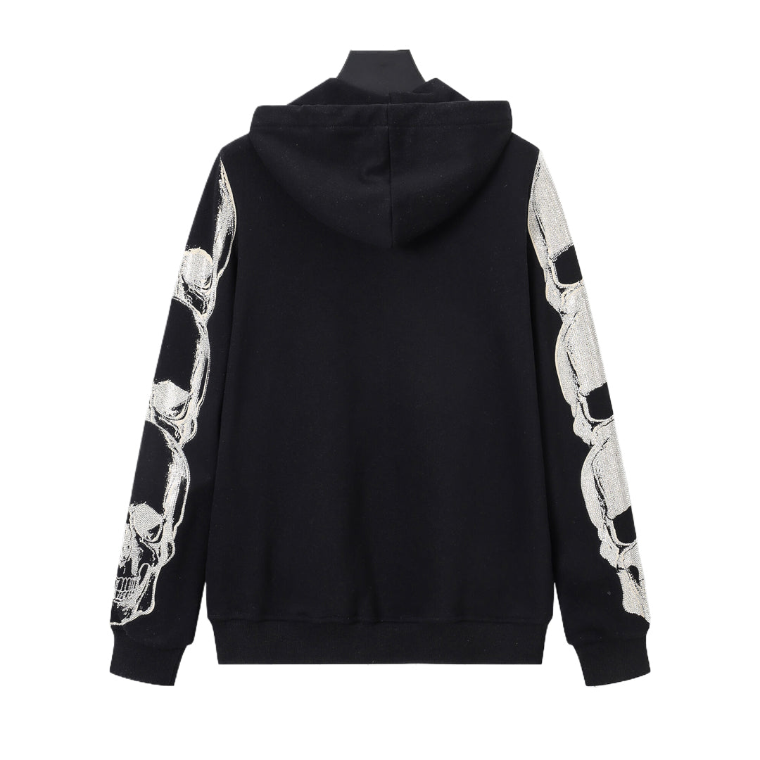 PLElN 2025SS Sports Black Hoodie