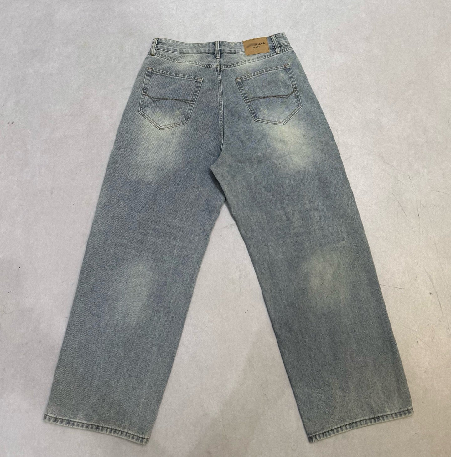 2025 Distressed Graffiti Jeans