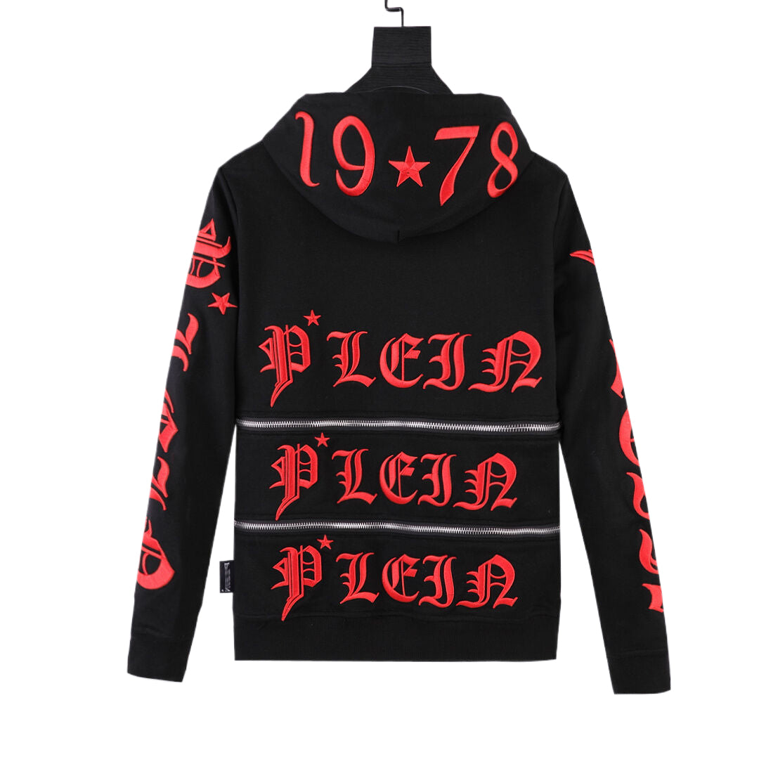 PLElN 2025SS Unisex Black Hoodie