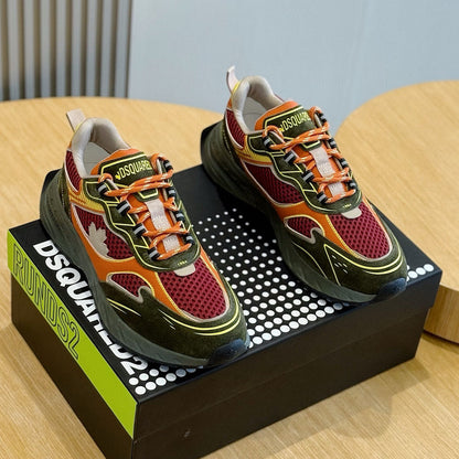 DSQ2 2026 Men's shoe Leather sneakers