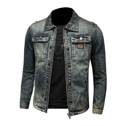 SOLO-DSQ2 25ss Distressed Denim Jacket