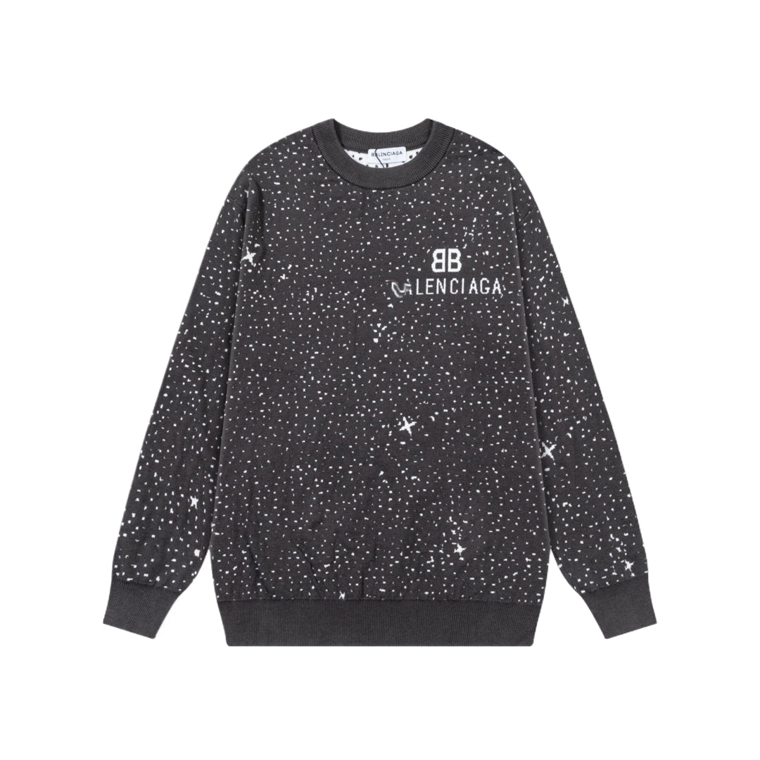 2025ss Man Graffiti Wool Sweater