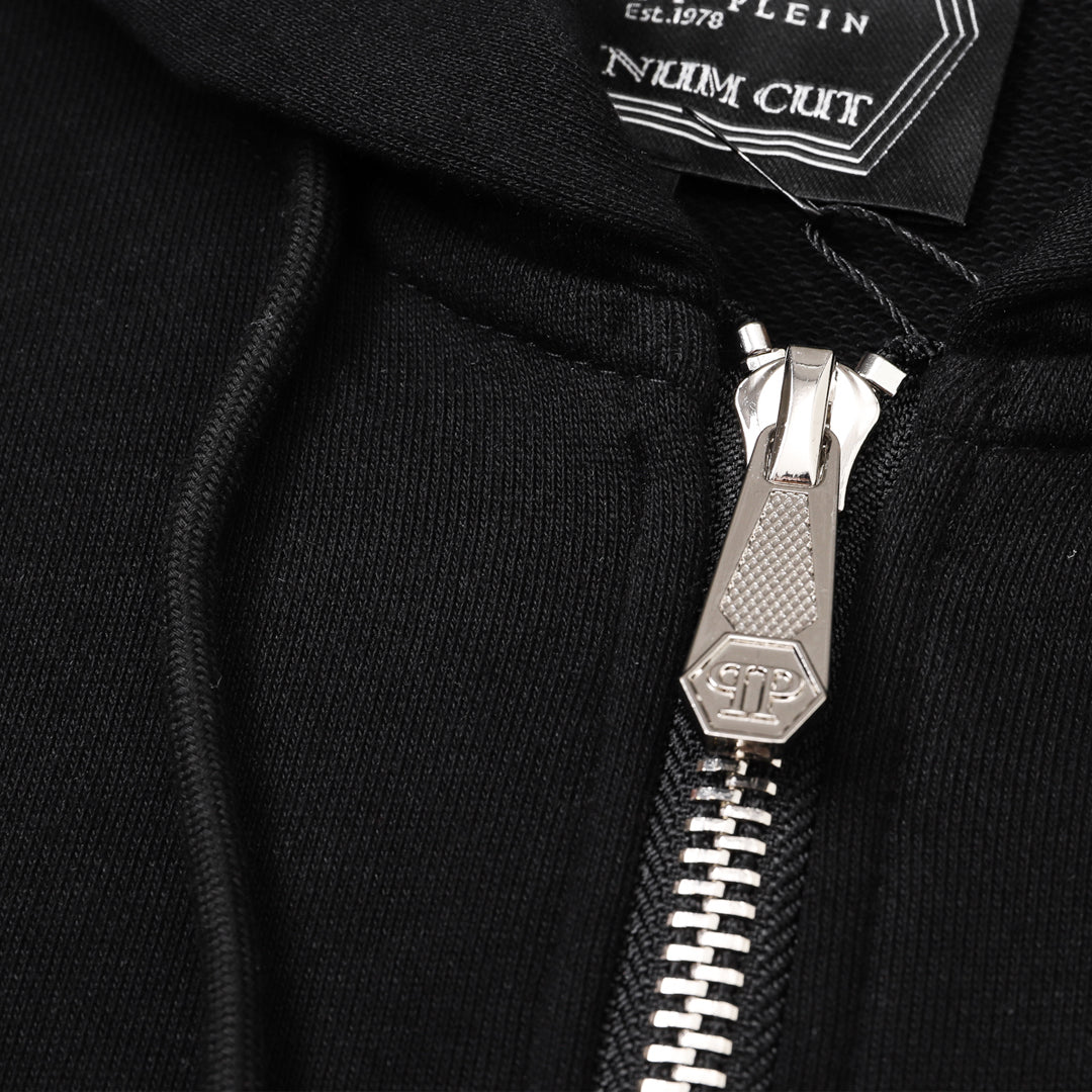 PLElN 2025SS Sports Black Hoodie