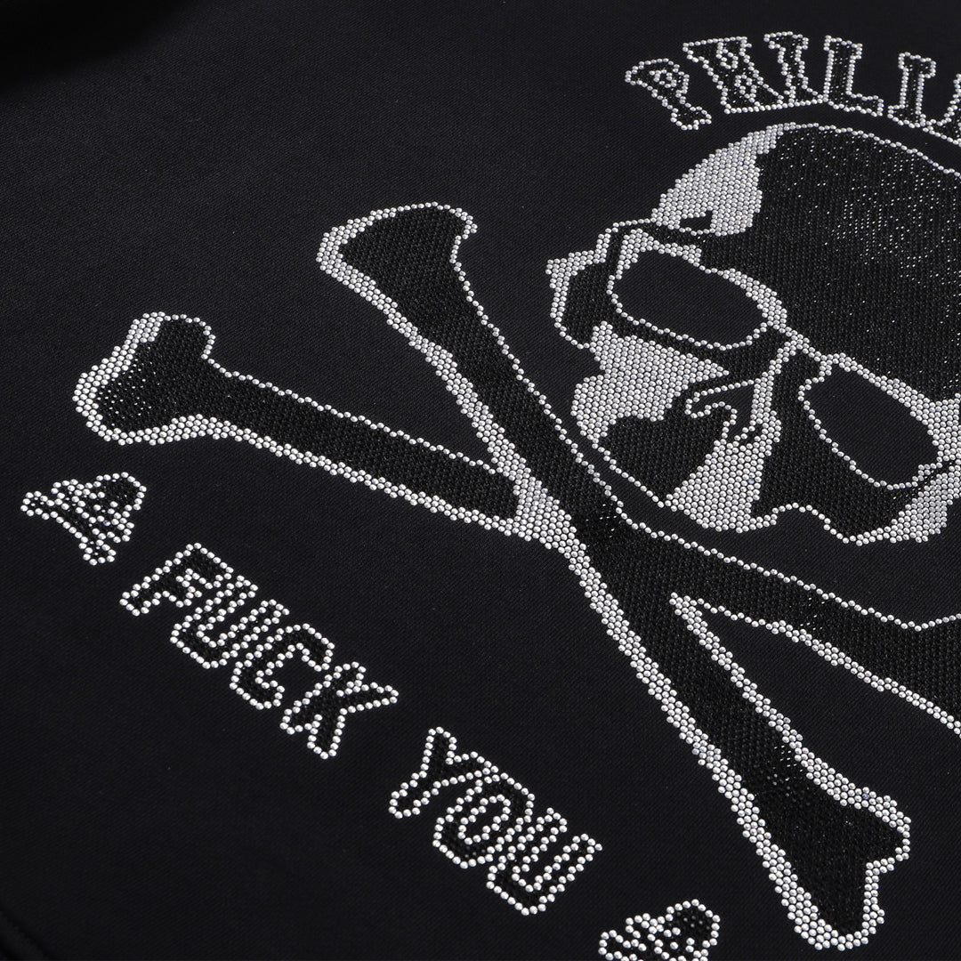 PLElN 2025SS Sports Black Hoodie