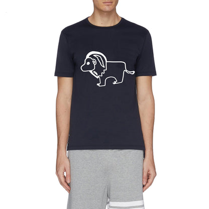 THOM  Lion print T-shirt