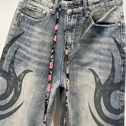 2025SS New Graffiti  Jeans