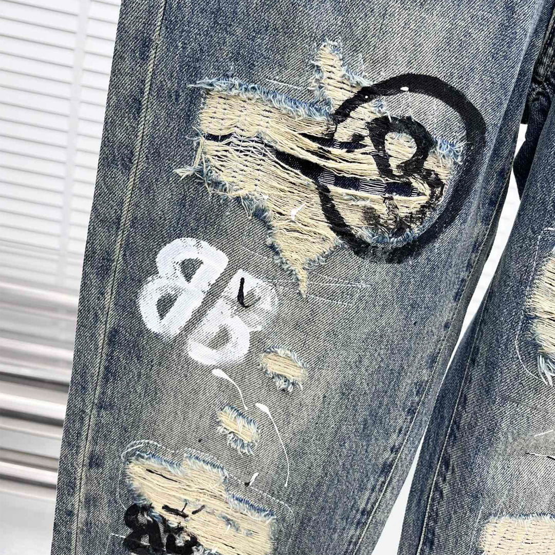 2025SS Graffiti Man Jeans