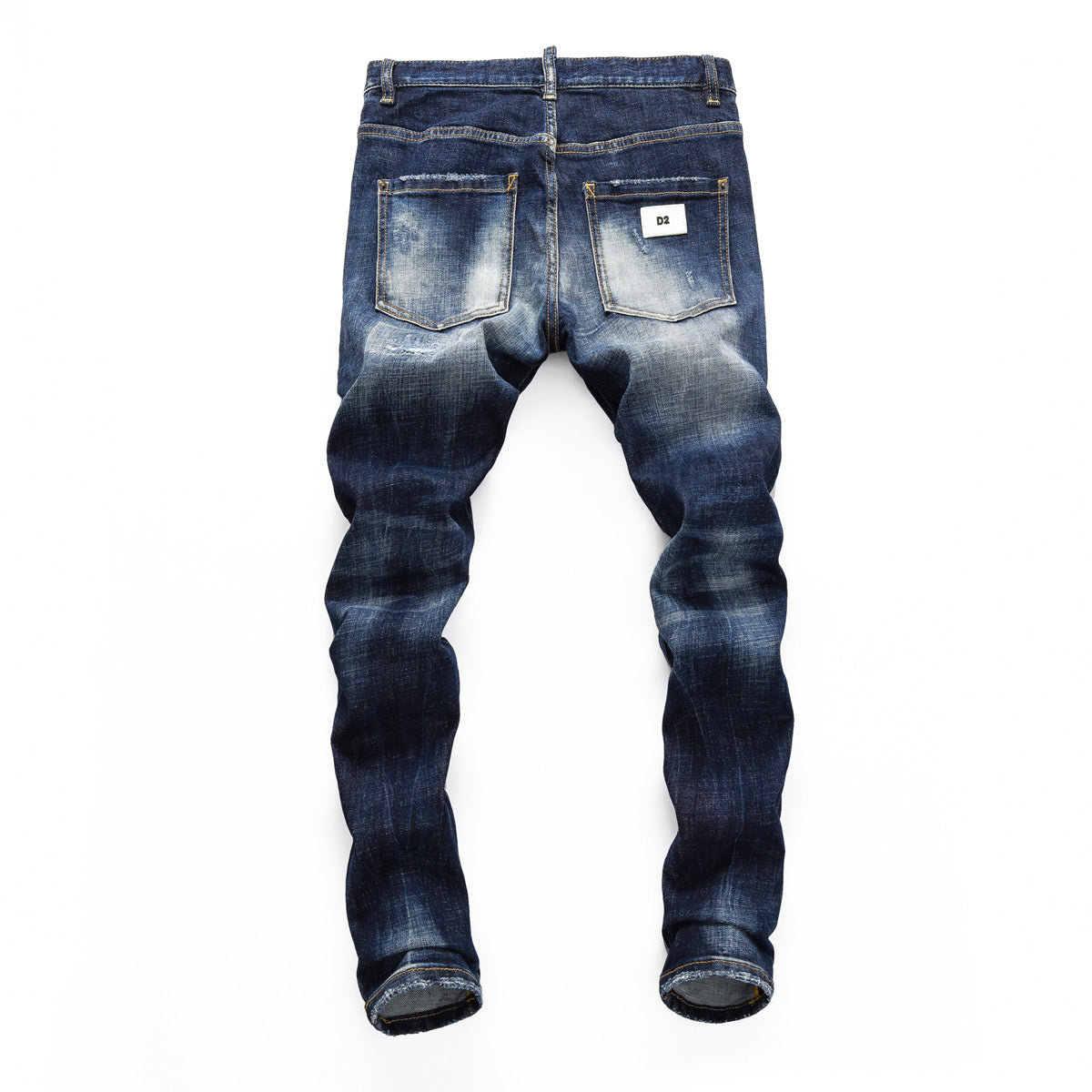 SOLO-DSQ2 Frayed patch Jeans