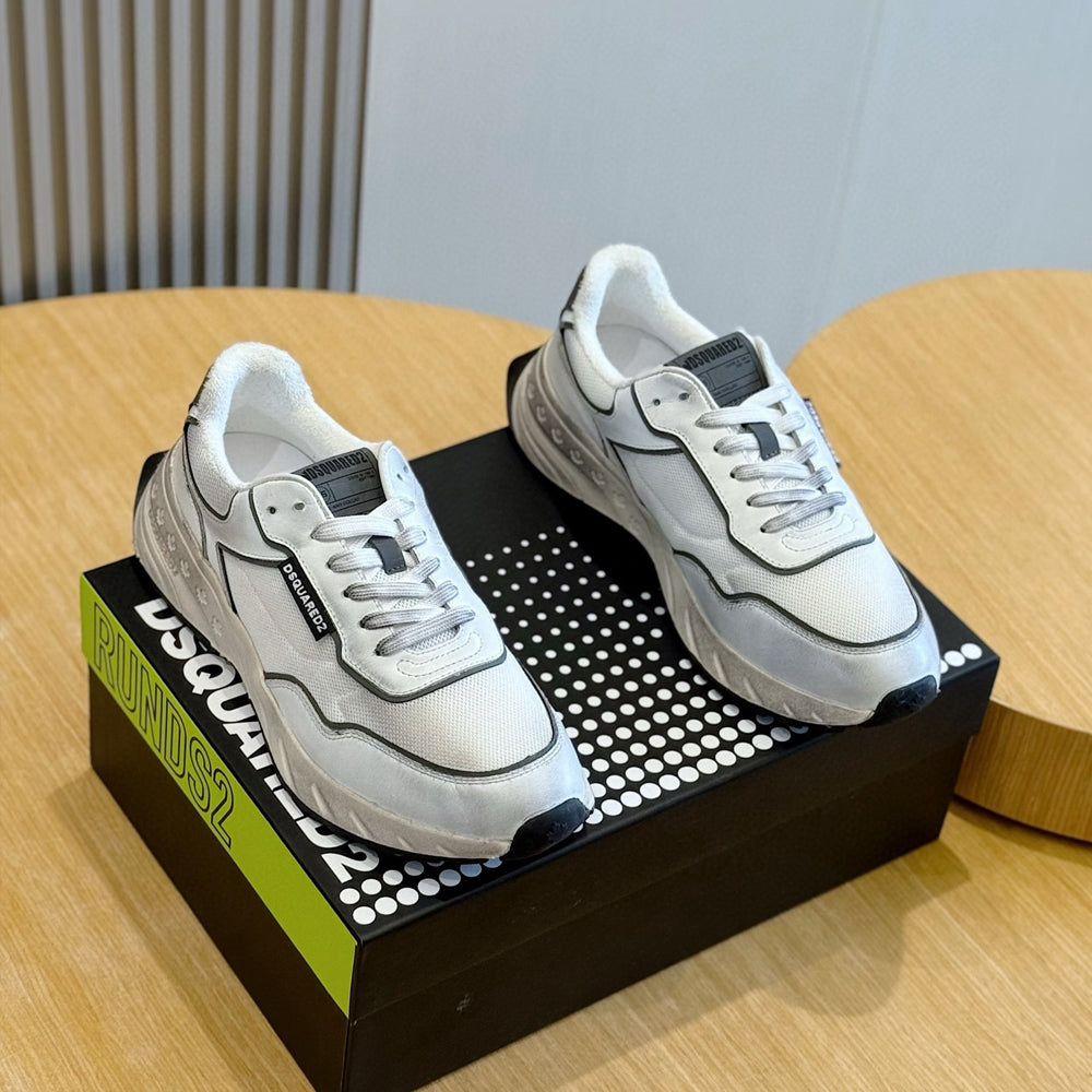DSQ2 2026 Men's shoe Leather sneakers