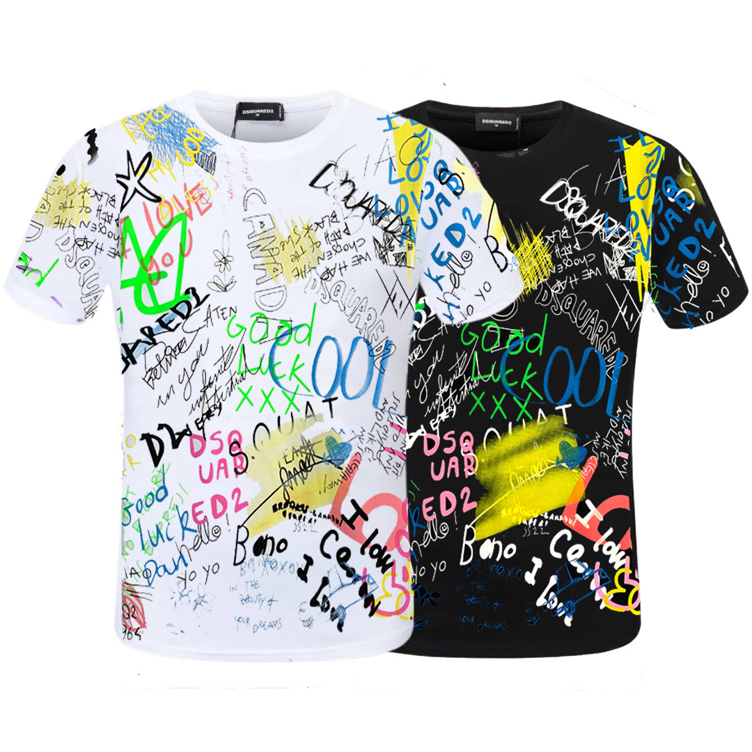 New-D2 Graffiti 2026ss T-shirt