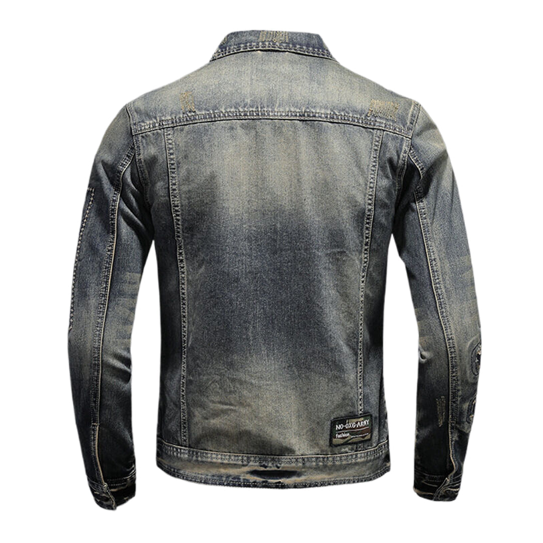 SOLO-DSQ2 2025ss Distressed Denim Jacket