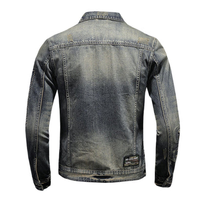 SOLO-DSQ2 2025ss Distressed Denim Jacket