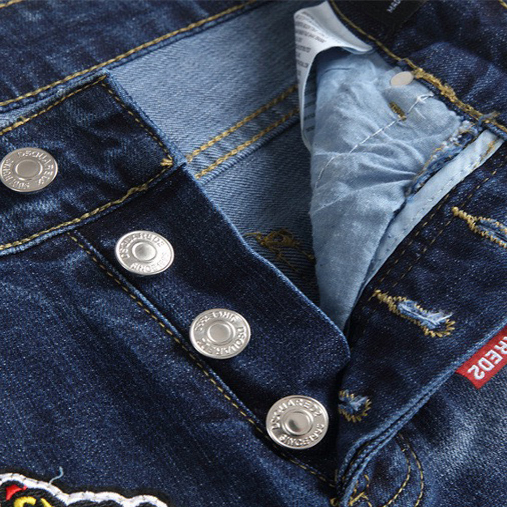 SOLO-DSQ2 Cowboy feet Jeans