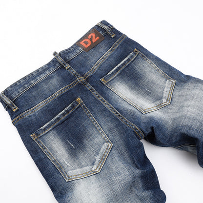SOLO-DSQ2 Spray paint 25ss Jeans
