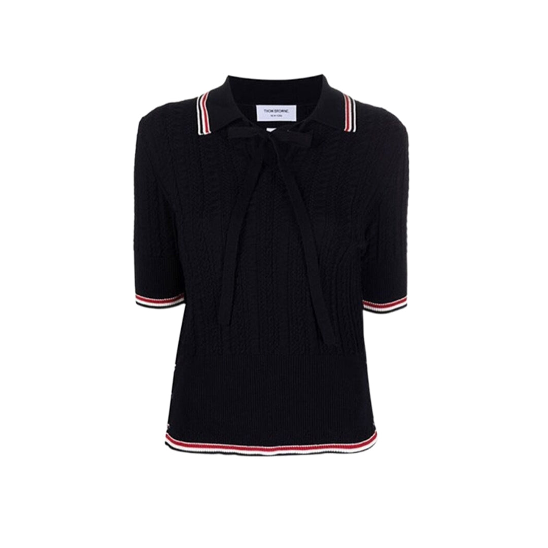 THOM  Women stripe POLO shirt