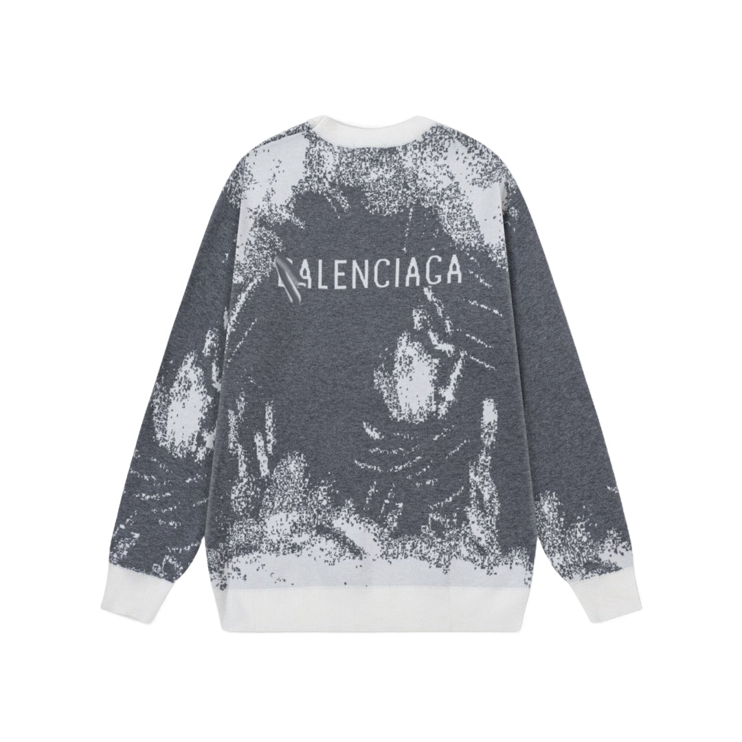 2025ss Man Graffiti Wool Sweater