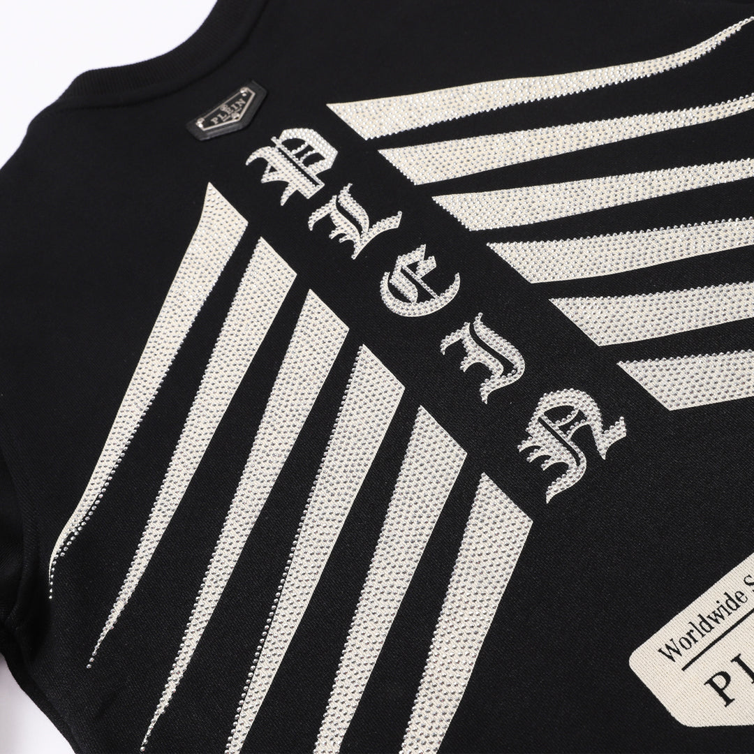 PLElN 2025SS Unisex Black Hoodie