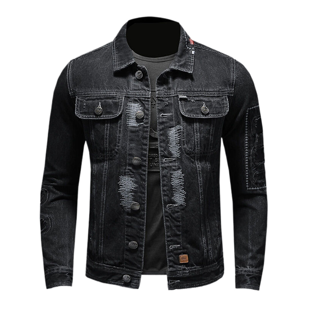 SOLO-DSQ2 2025ss Distressed Denim Jacket