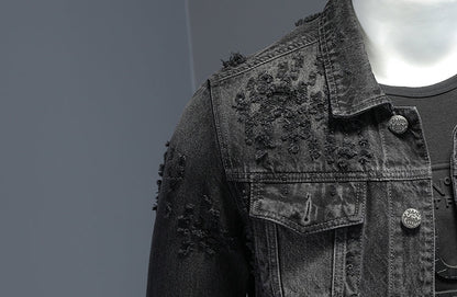 SOLO-DSQ2 24ss Black Denim Jacket