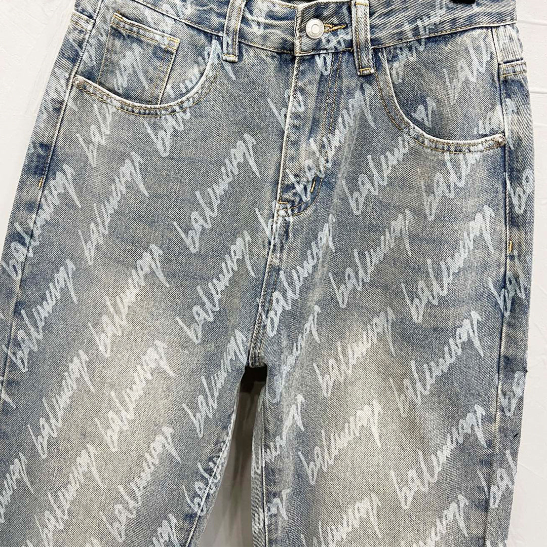 2025SS Man Lettering LOGO Jeans