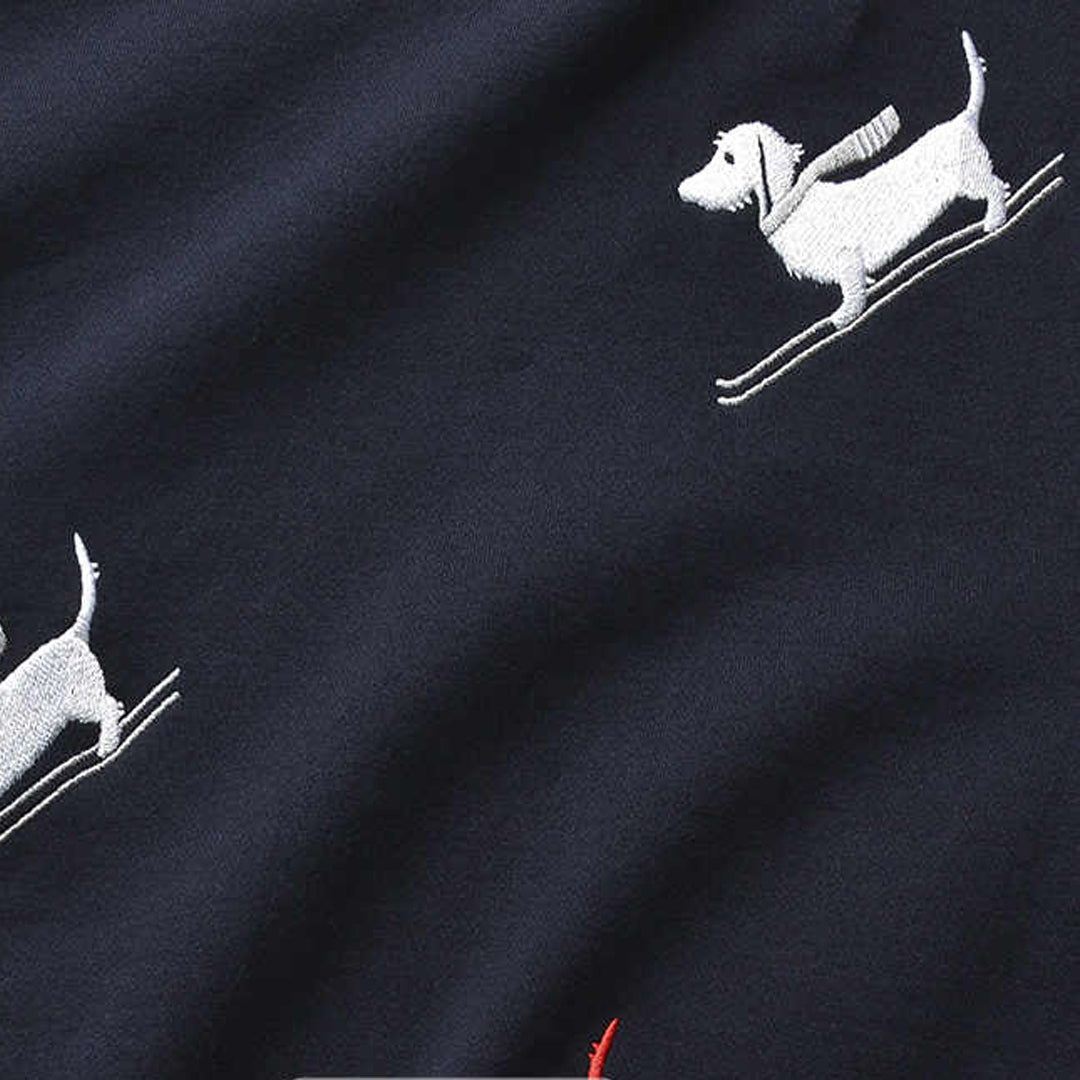 THOM  Puppy Embroidery Sweatshirt