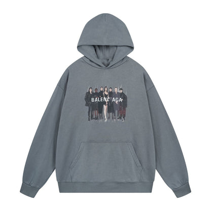 2025 Couples Print Hoodie